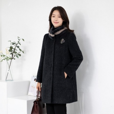 []190. 밍크퍼알파카 코트