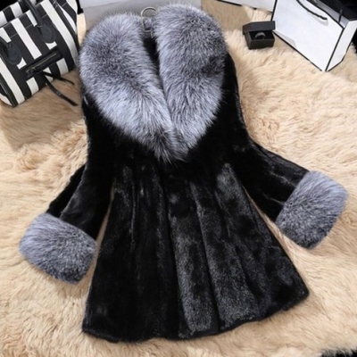 []213. 고급 밍크 코트 패션 여성스러운 퍼자켓