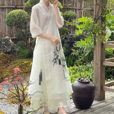 []496. 퓨전한복 철릭 드레스